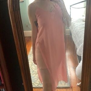 vintage pink slip dress